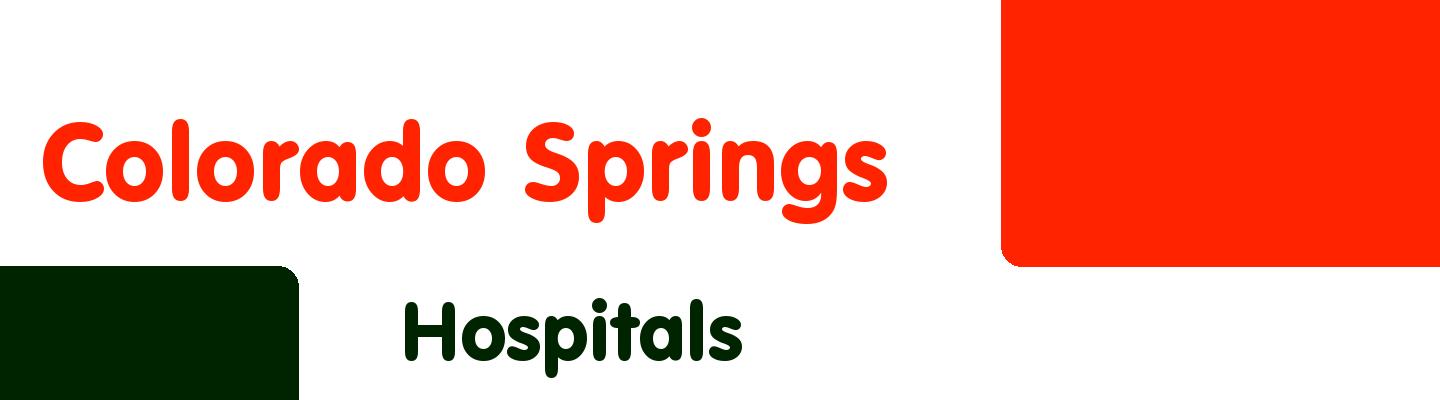 Best hospitals in Colorado Springs - Rating & Reviews